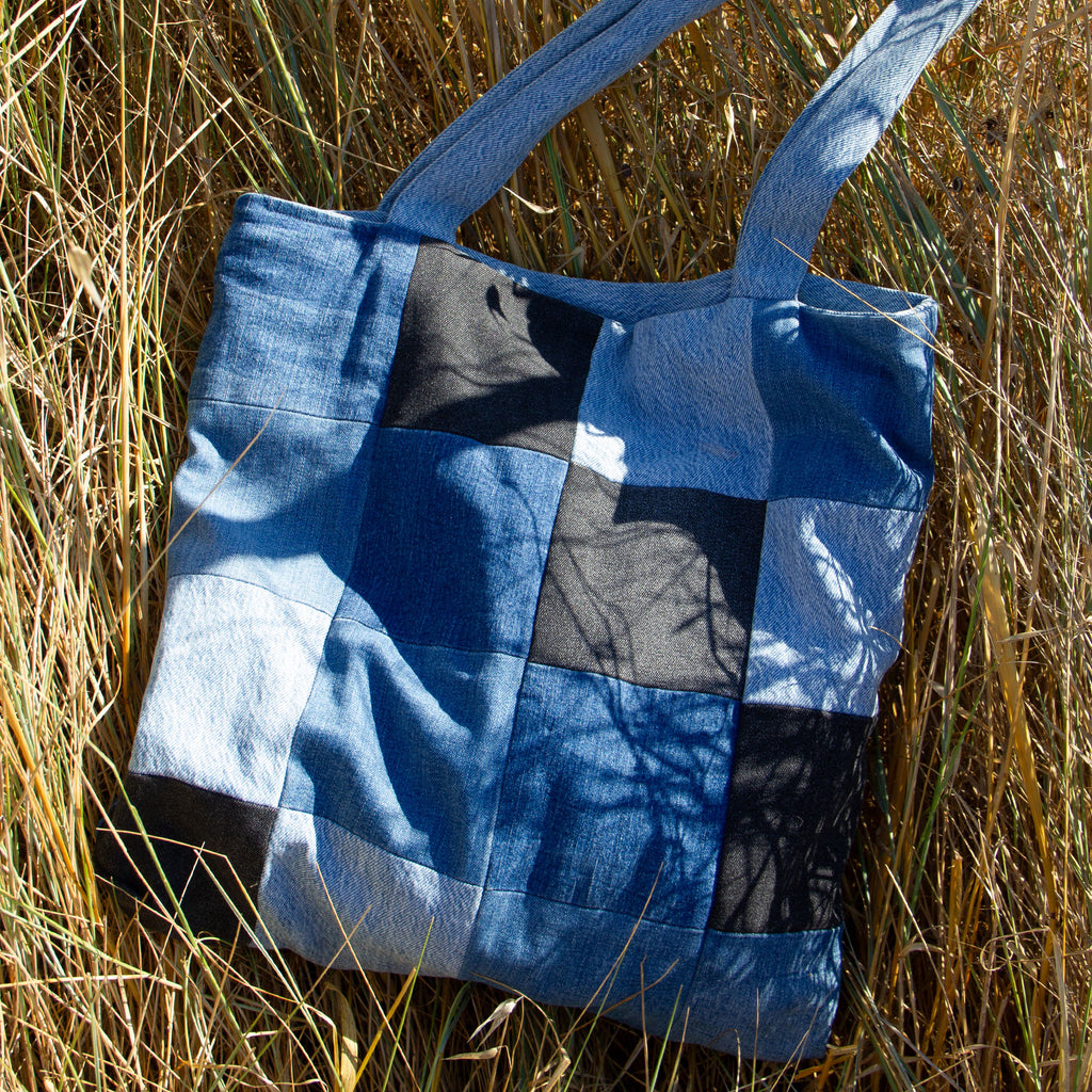 Everyday Patchwork Recycled Denim Tote